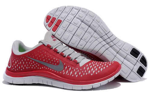 Nike Free Run 3.0 V4 Mens Red Grey Factory Store